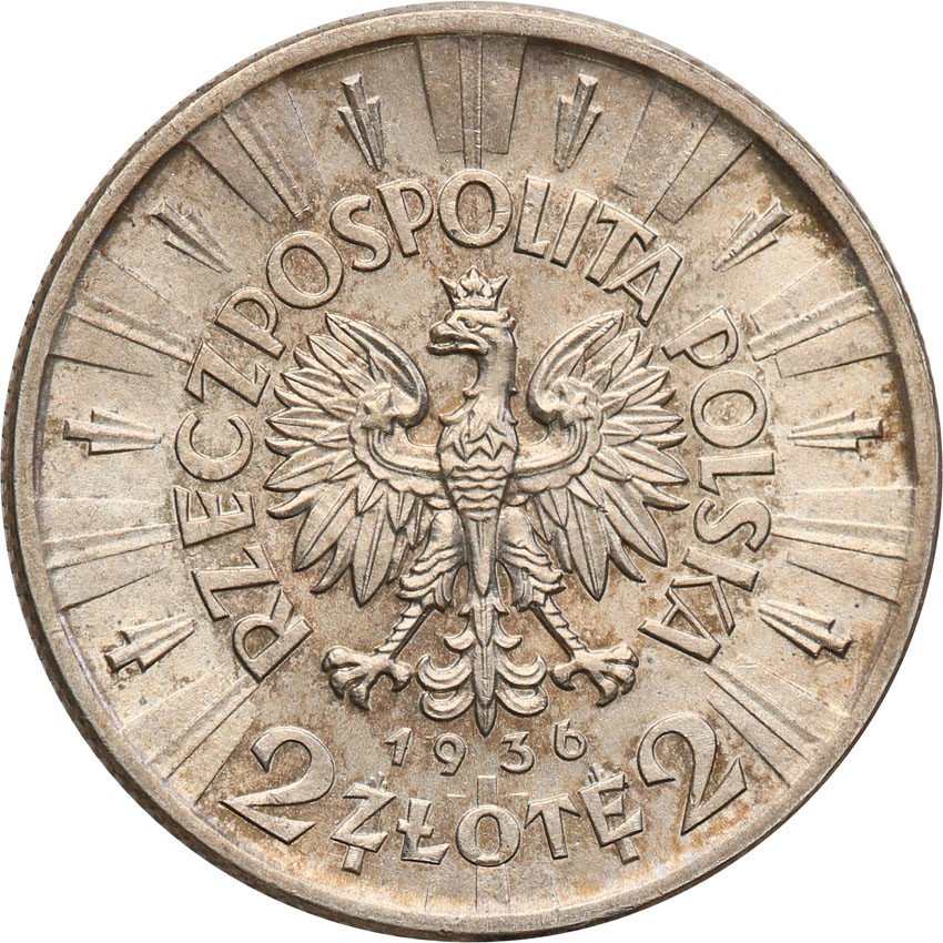 II RP. 2 złote 1936 Piłsudski